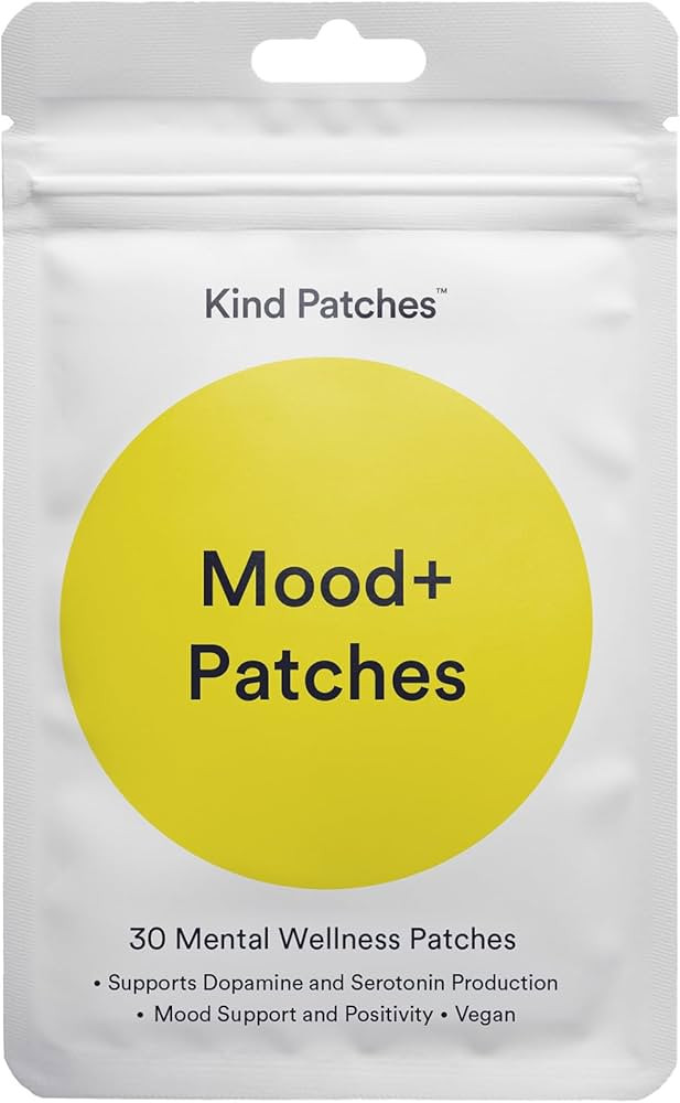 Kind Patches Mood Plus Patches with Mucuna Pruriens, Rhodiola, and Lions Mane Extract - Vegan - 3... | Amazon (US)