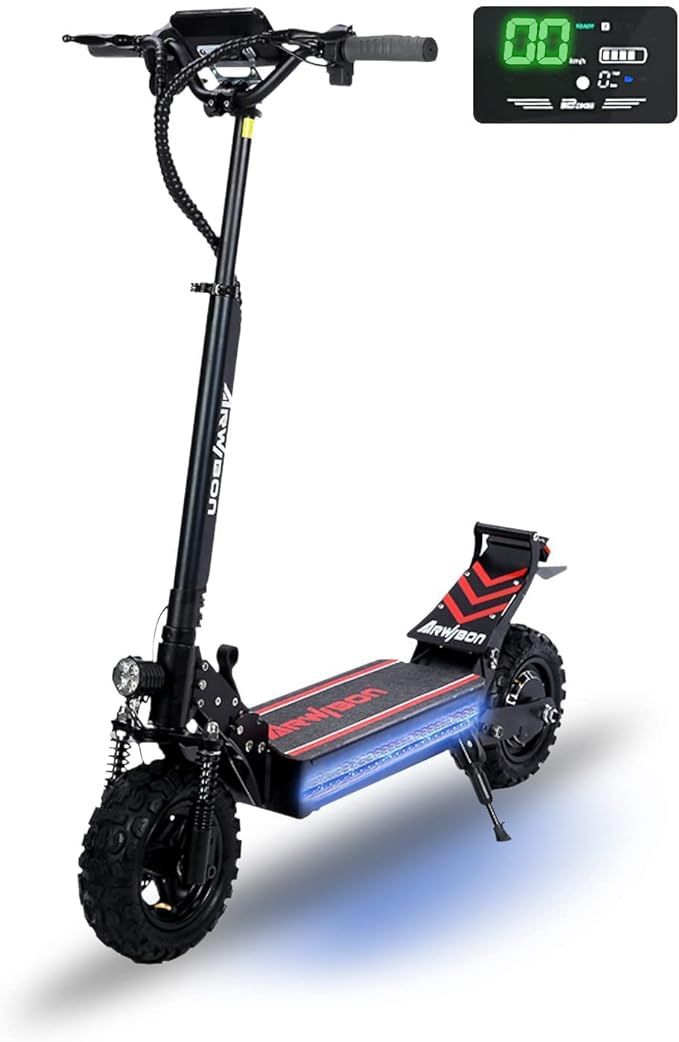 Recherclie Snow Electric Kick Scooter for Adults - 2500W Motor, Up to 35 MPH & 37 Miles, 48V/16AH... | Amazon (US)