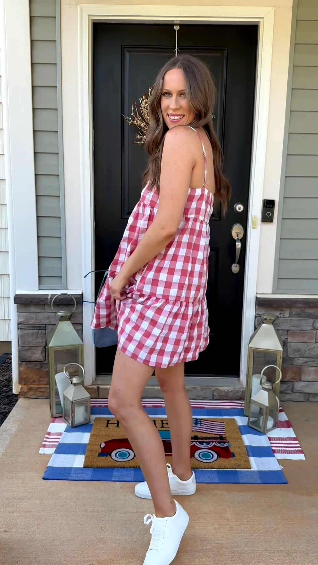 A favorite look this summer ♥️♥️

Red gingham dress, summer outfit, summer fashion, Amazon dress, mini dress, white sneakers , summer to fall

#LTKgrwm #LTKootd