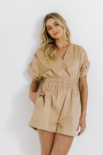 Ruched Shoulder Romper | OBJECTRARE
