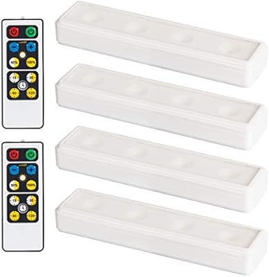 Brilliant Evolution Wireless LED Under Cabinet Light 4 Pack with 2 Remote Controls | Battery Powe... | Amazon (US)