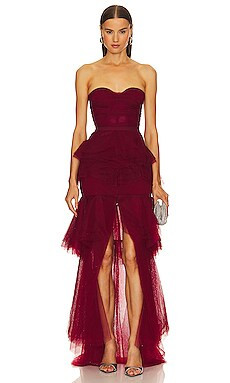 Michael Costello x REVOLVE Alai Gown in Oxblood from Revolve.com | Revolve Clothing (Global)