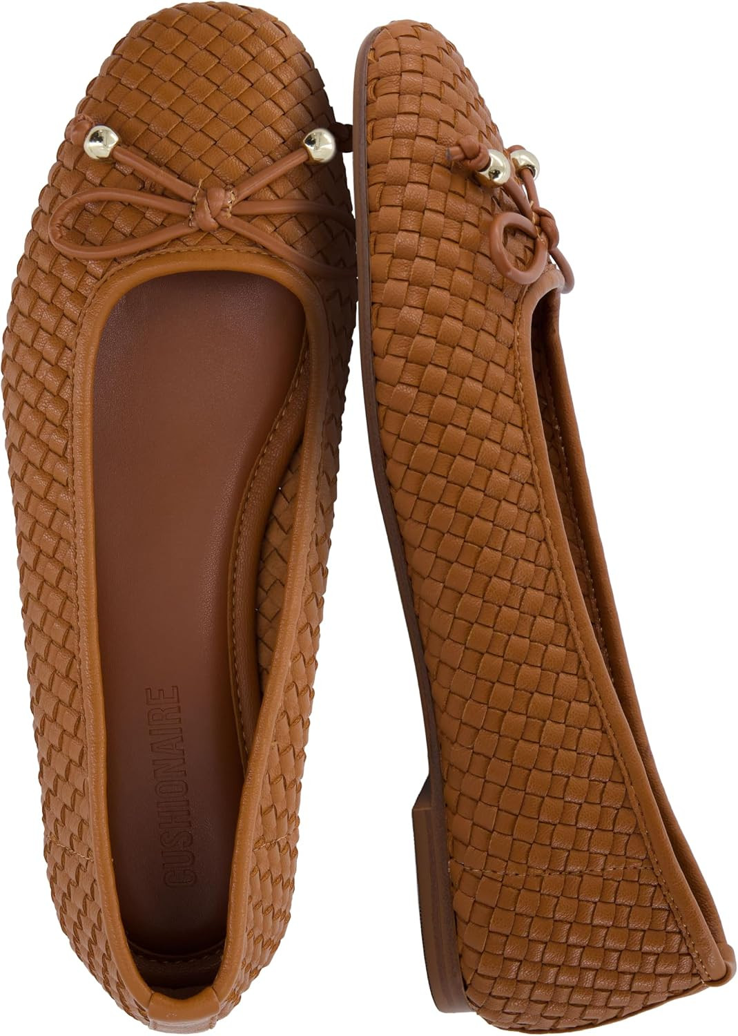 CUSHIONAIRE Audrey Woven Ballet Flats for Women | Amazon (US)