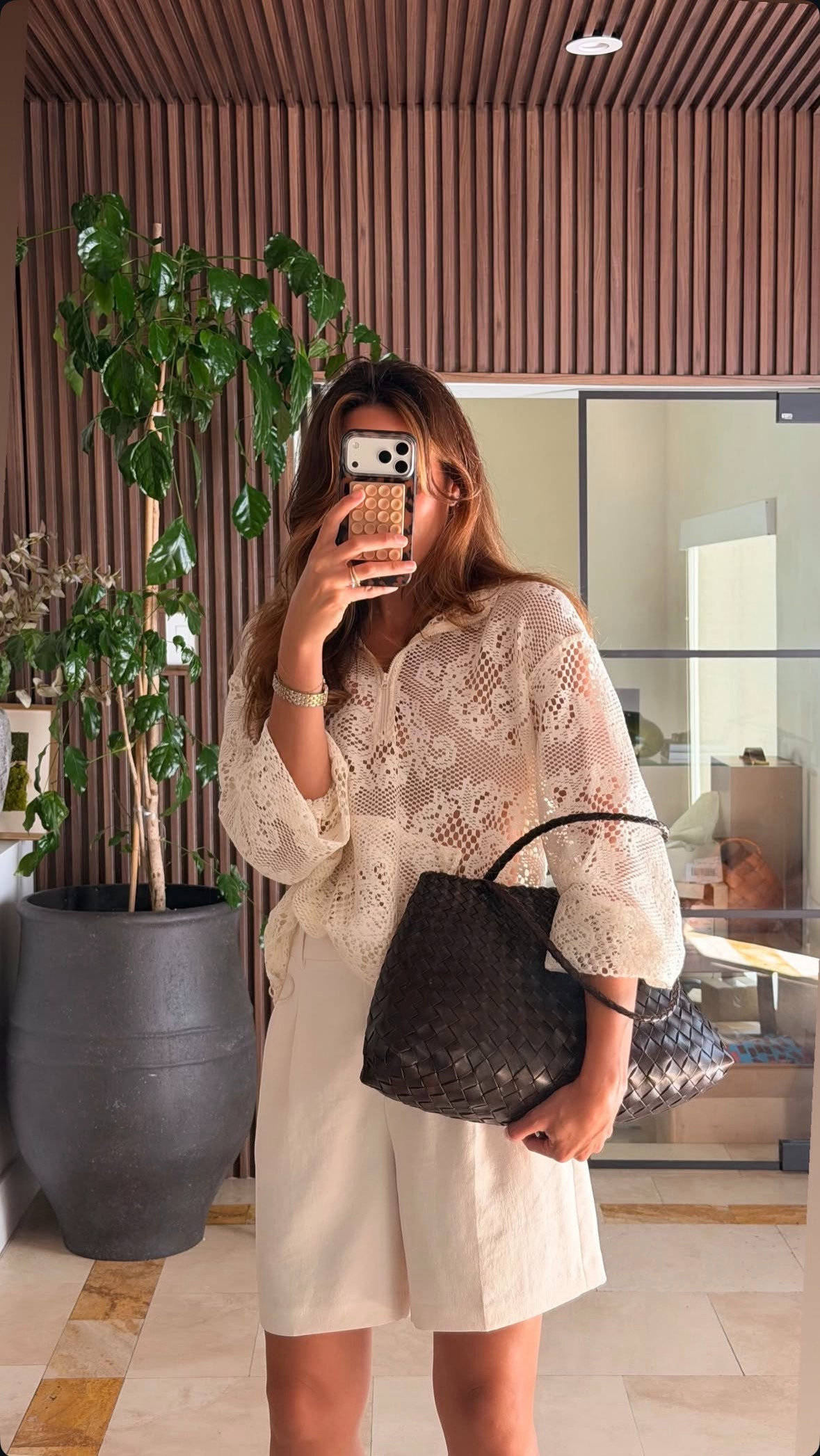 Lace and woven textures 🤎 The perfect mix for an elevated, unbothered look 

 #LTKootd #LTKSeasonal #LTKU