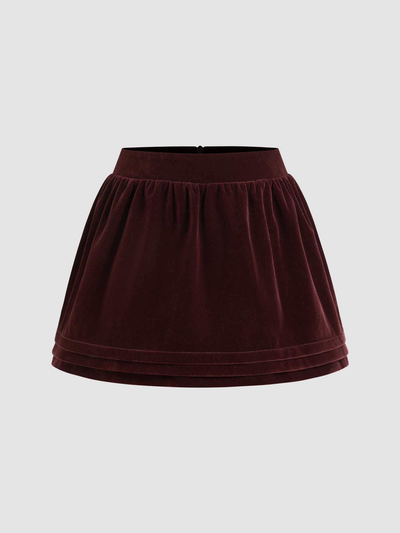 Party Dress For Party New Years Holiday Dress Valentine Velvet Velvet Low Rise Layered Skort For ... | Cider