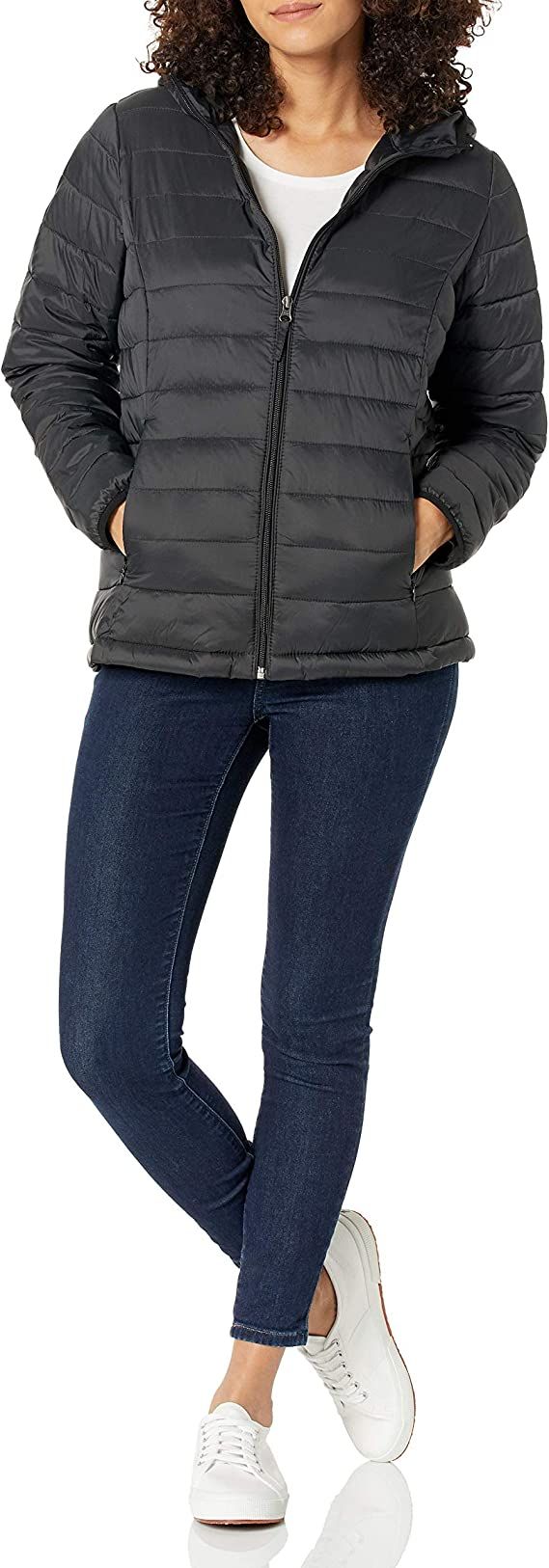 Amazon Essentials Women's Lightweight Long-Sleeve Full-Zip Water-Resistant Packable Hooded Puffer... | Amazon (US)