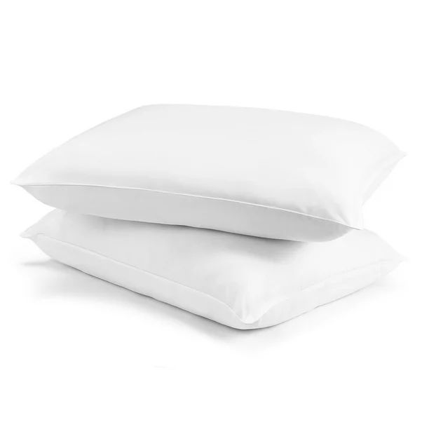 Mainstays 100% Microfiber Plush Polyester Standard Bed Pillows, (2 Count) | Walmart (US)