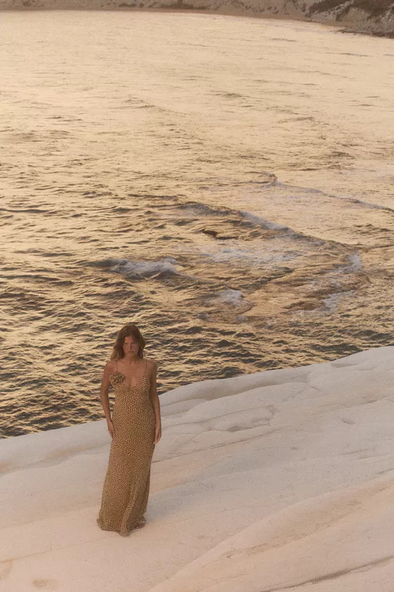 FLORAL POLKA DOT MAXI DRESS | Zara US