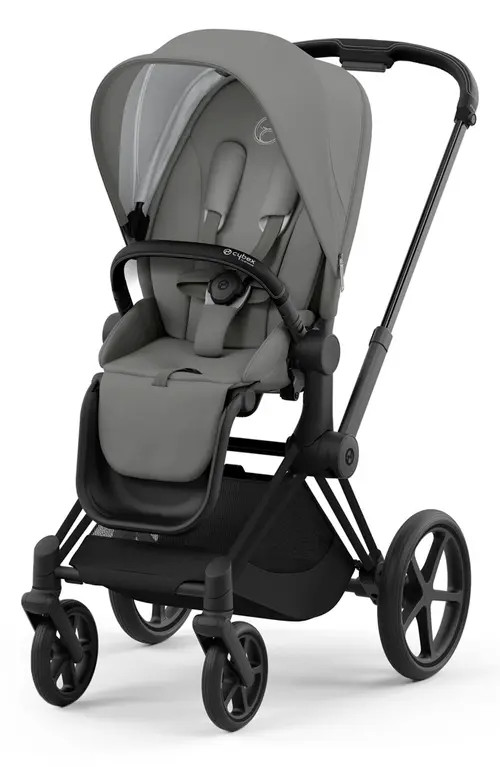 CYBEX PRIAM 4 Matte Black Compact Stroller in Soho Grey at Nordstrom | Nordstrom