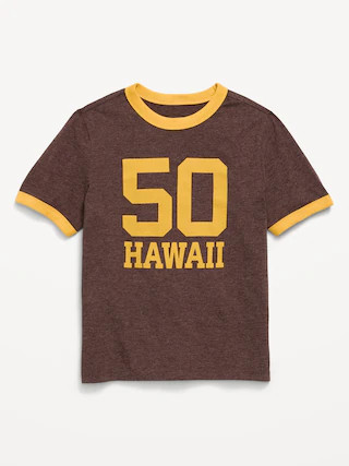 Softest Short-Sleeve Ringer Graphic T-Shirt for Boys | Old Navy (US)