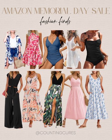 Don't miss out on these cute spring and summer dresses and swimsuits that are on sale this Memorial Day! 
#fashiondeal #amazonfinds #resortwear #affordablefinds

#LTKStyleTip #LTKSeasonal #LTKSaleAlert