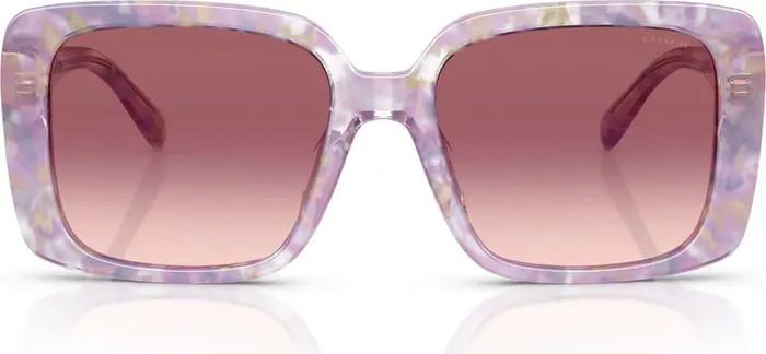 54mm Square Gradient Sunglasses | Nordstrom