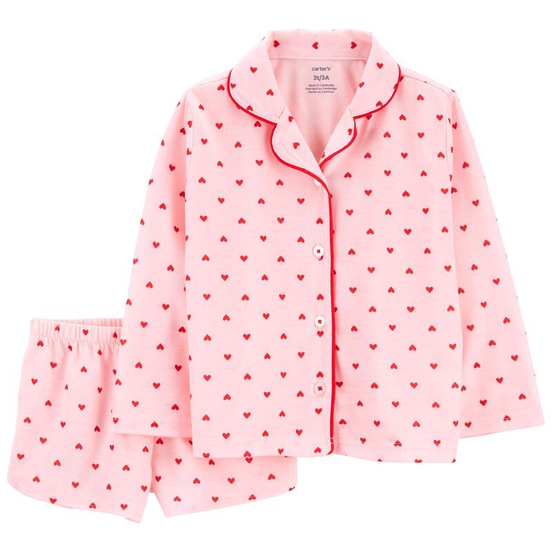 Toddler 2-Piece Heart Coat-Style PJs | Carter's