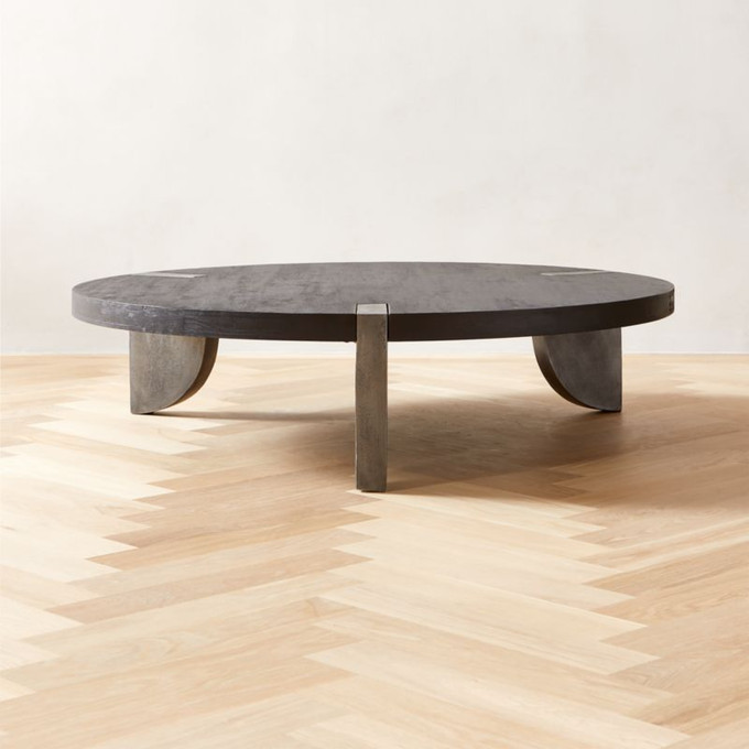 Click for more info about Zepa Round Black Wood Coffee Table + Reviews | CB2