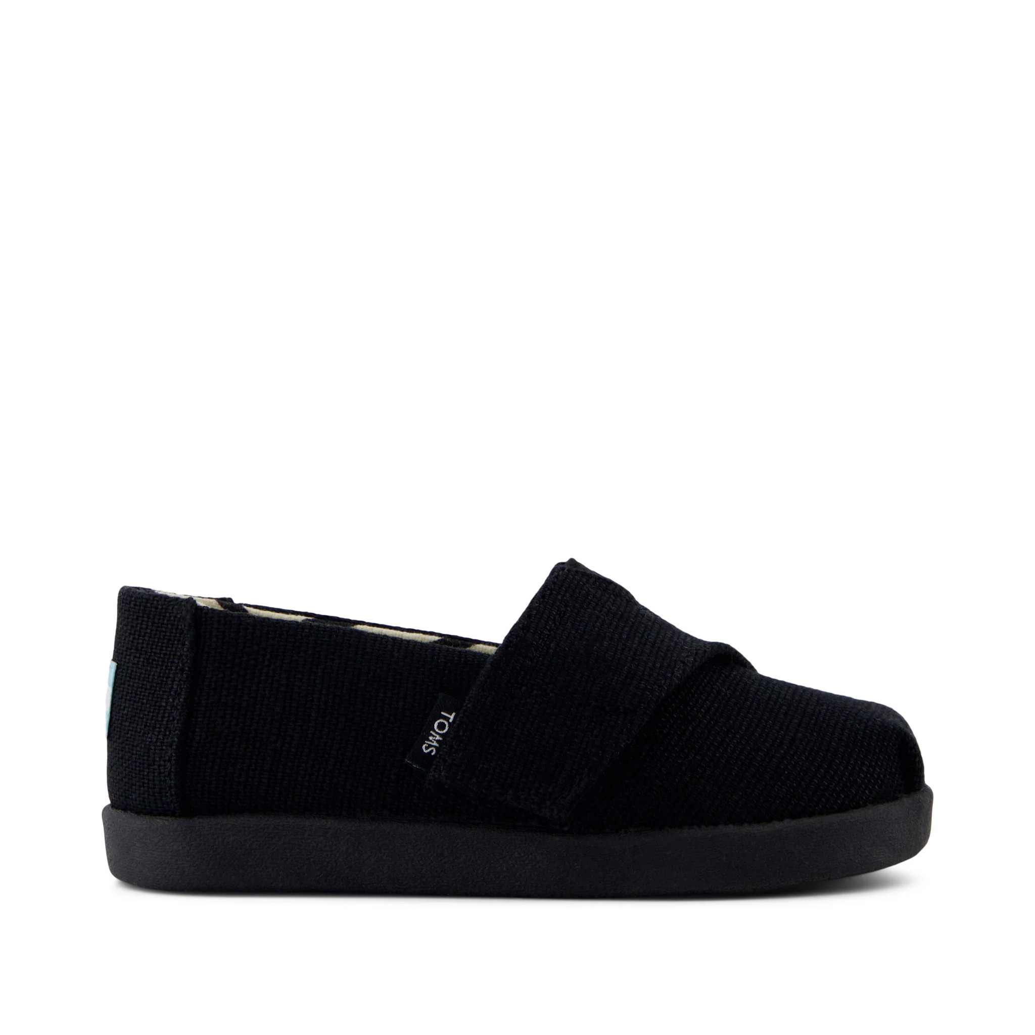 Alpargata Classic Black and Black Heritage Canvas Toddler Shoe | Toms EMEA