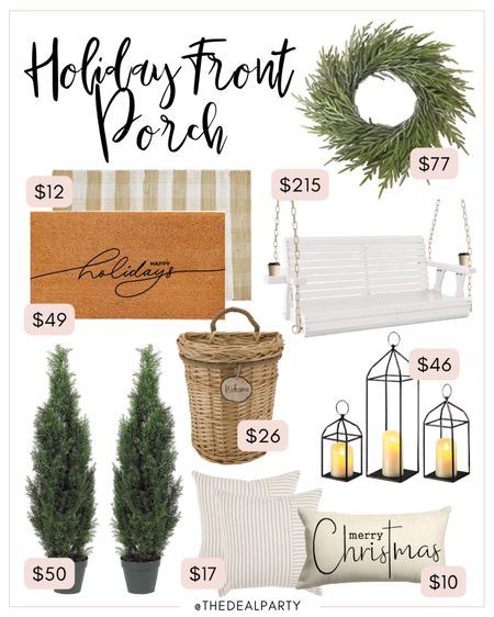 Holiday Front Porch | Neutral Holiday Decor | Christmas Decor | Christmas Porch Decor 

#LTKhome #LTKSeasonal #LTKHoliday