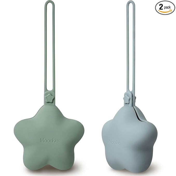 Amazon.com : Moonkie Silicone Pacifier Holder Case, Cute Portable Pacifier Storage Case, 2 Pack :... | Amazon (US)