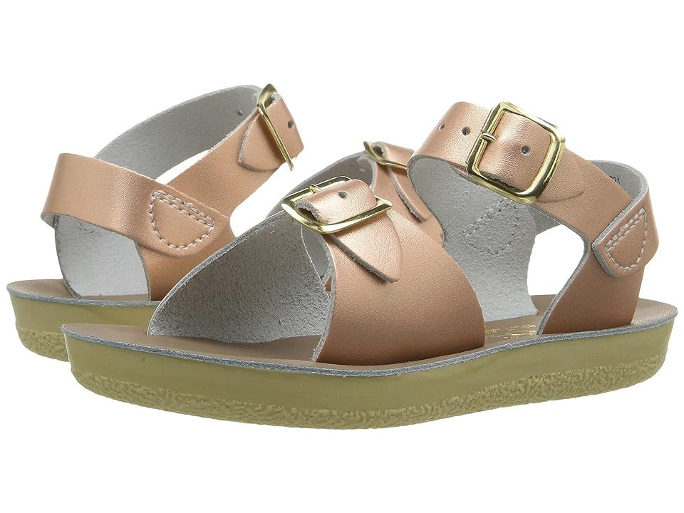 Salt Water Sandal by Hoy Shoes Sun-San - Surfer (Toddler/Little Kid) Girls Shoes Rose Gold : 3 Little Kid M, Leather | Zappos
