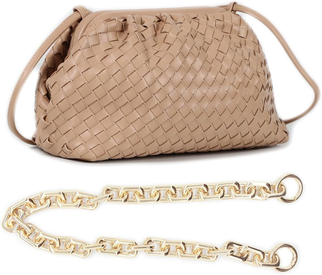 NAARIIAN Woven Crossbody Bags for Women Evening Clutch Hobo Cloud Purse Designer Handbags for Lad... | Amazon (US)