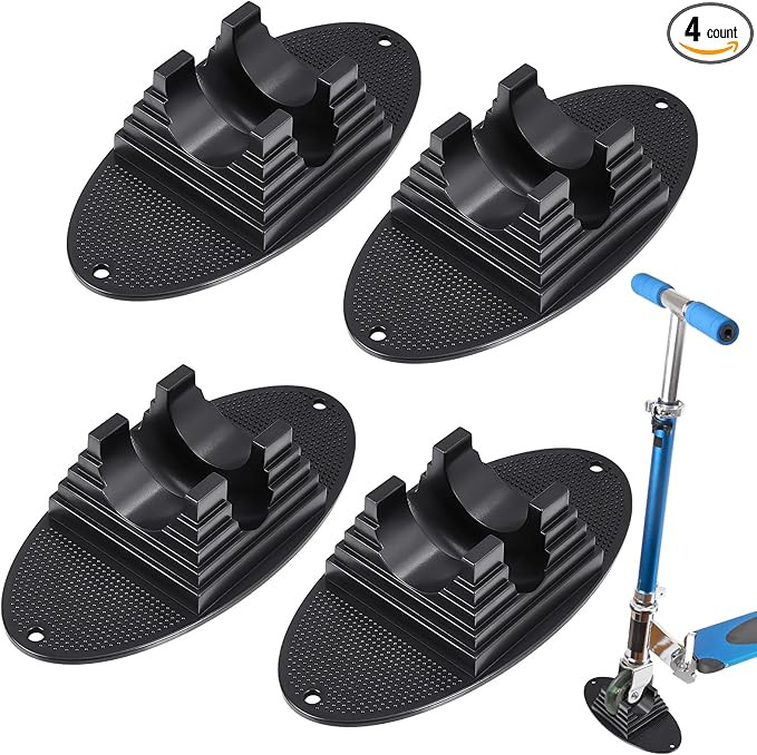 Syhood 4 Pcs Scooter Stand Black Parking Kick Scooter Holder Stand Suitable for 95 mm to 120 mm W... | Amazon (US)