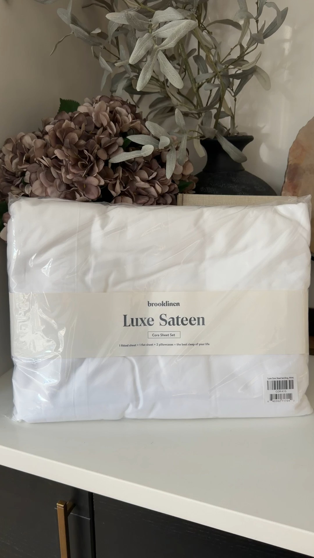 Brooklinen luxe sateen core sheet set 