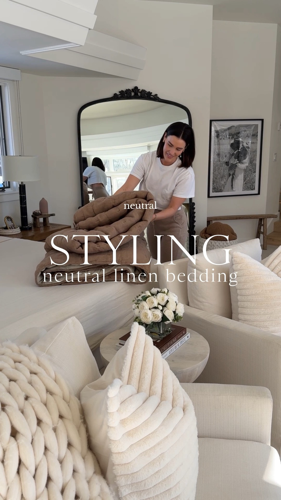 Neutral home - linen bedding I love and how I style it in my bedroom 🤍🤎

Decor
Amazon
Pillows 

#LTKHome #LTKFindsUnder100