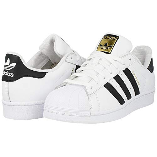 adidas Originals Men's Superstar Fashion Sneaker, White/Black/White, 3.5 M US | Amazon (US)