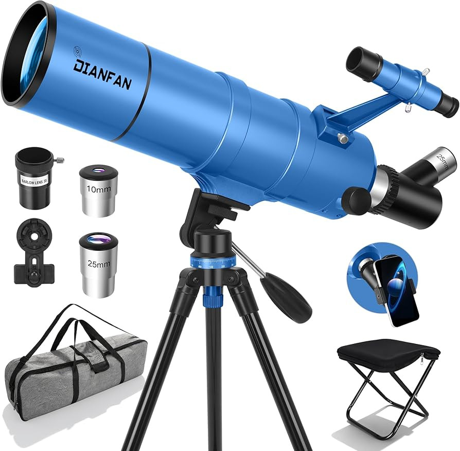 Dianfan Telescope, 90mm Aperture 550mm - Astronomical Telescope for Adults High Powered,Portable ... | Amazon (US)
