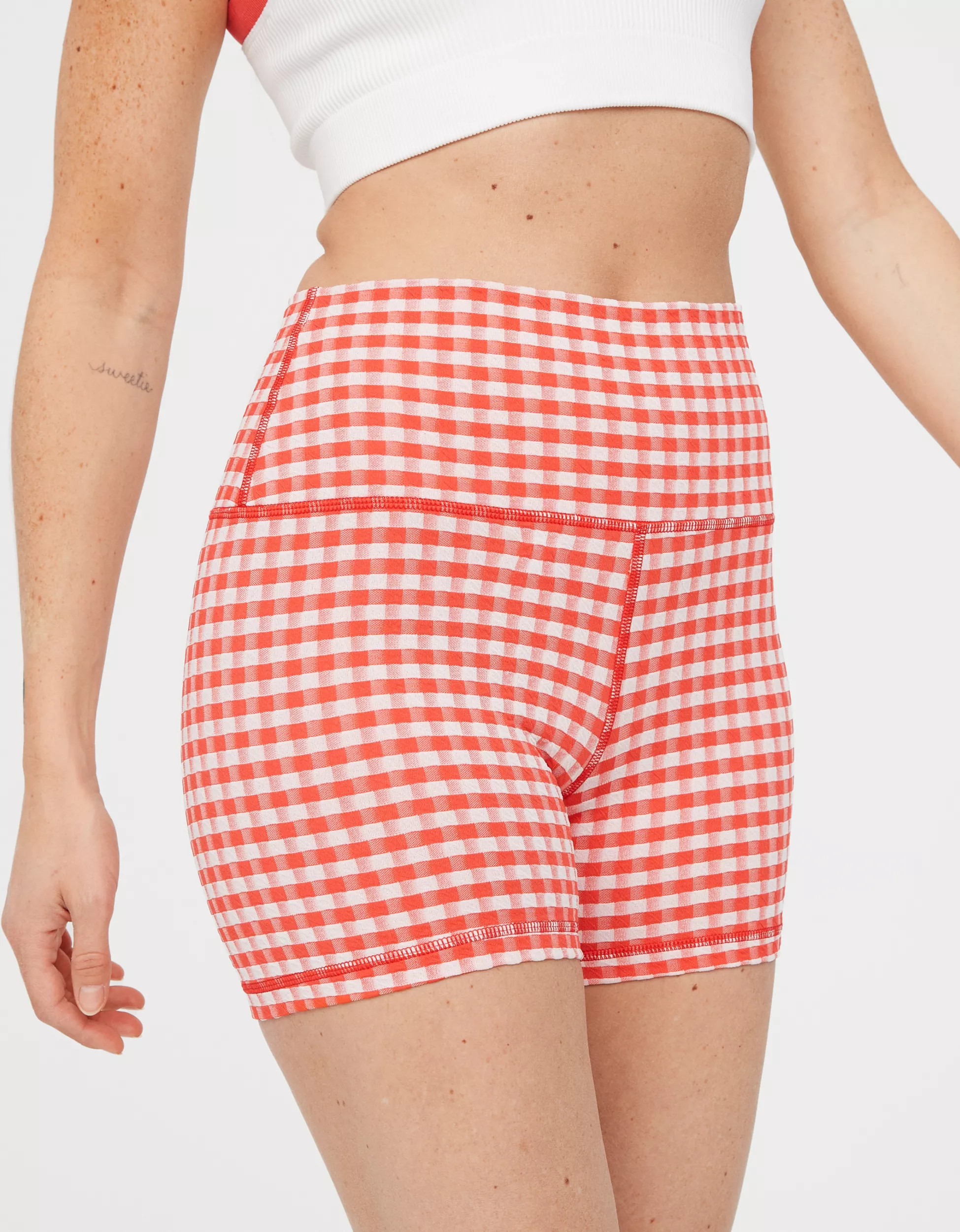OFFLINE By Aerie Gingham 4" Shortie | American Eagle Outfitters (US & CA)