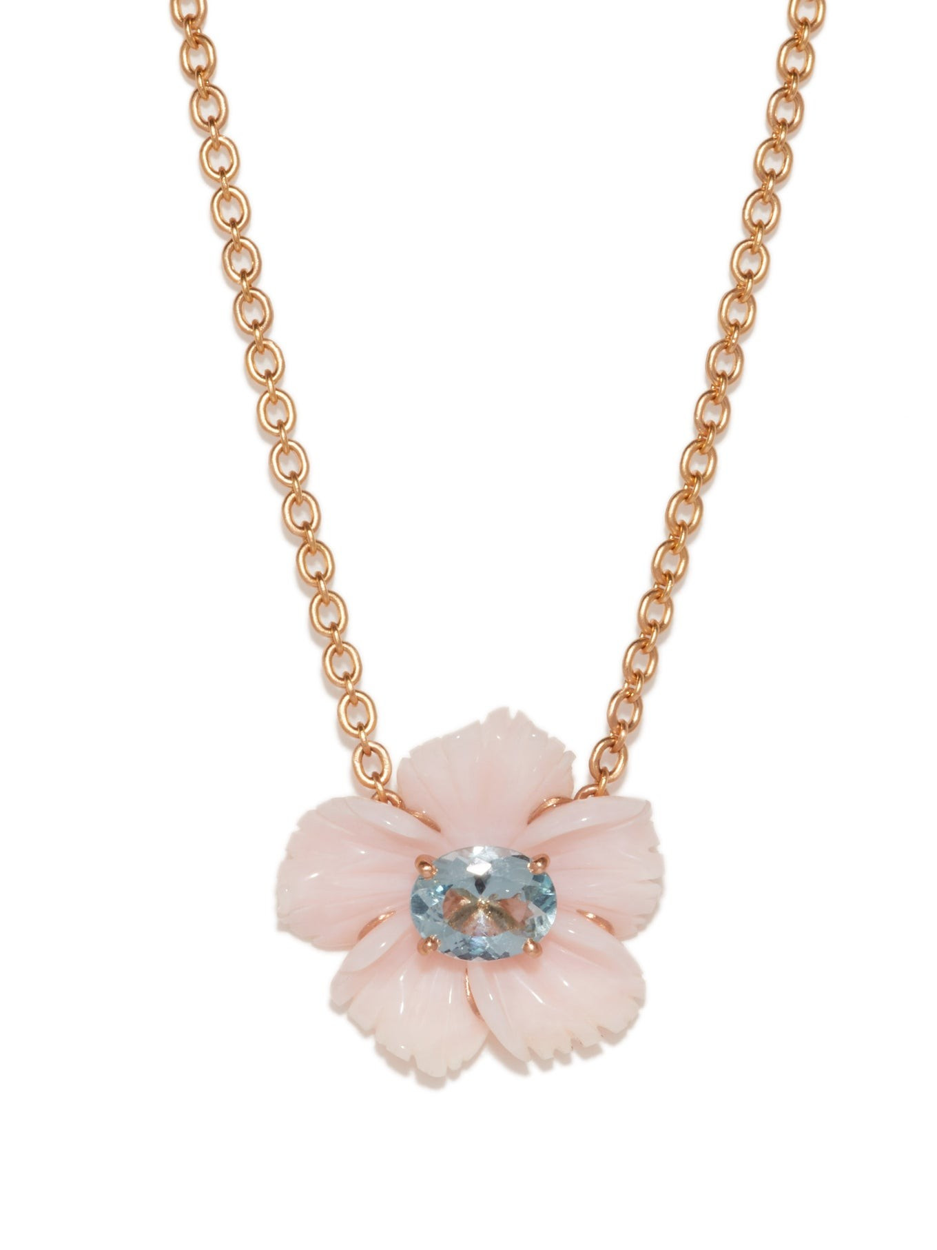 Tropical Flower aquamarine, opal & gold necklace | Irene Neuwirth | Matches (US)