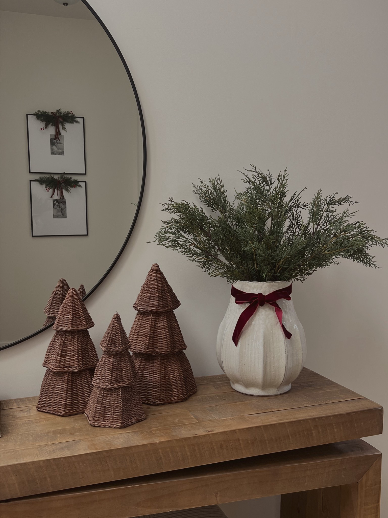 Christmas console styling / christmas stems / Christmas vase / Christmas target finds / rattan / trees / picture frames / swags 

#LTKHoliday #LTKGiftGuide #LTKSeasonal