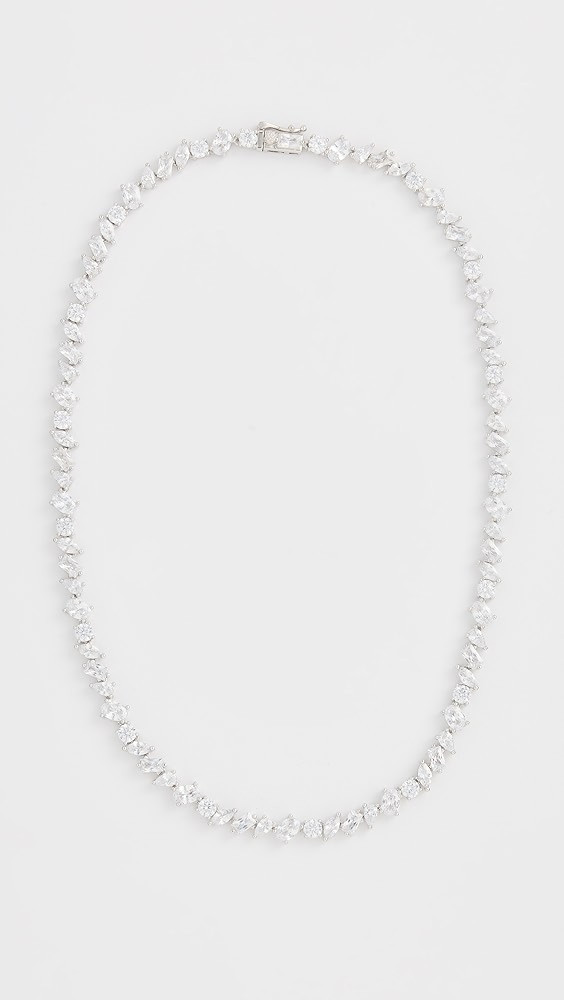 Pear Diamond Tennis Necklace | Shopbop