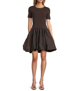 Antonio Melani Nikki Knit Crew Neck Short Sleeve Fit And Flare Mini Dress | Dillard's | Dillard's