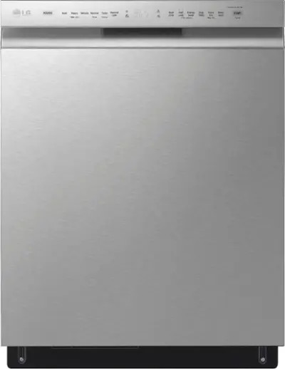 LG - 24" Front Control Built-In Stainless Steel Tub Dishwasher with 3rd Rack, Quadwash, and 48dba... | Best Buy U.S.