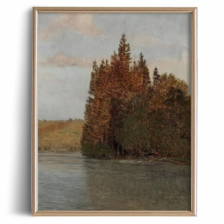 Rustic Farmhouse Wall Art Decor - 11x14" - Boho Art Deco Landscape Pictures for Bathroom - French... | Amazon (US)