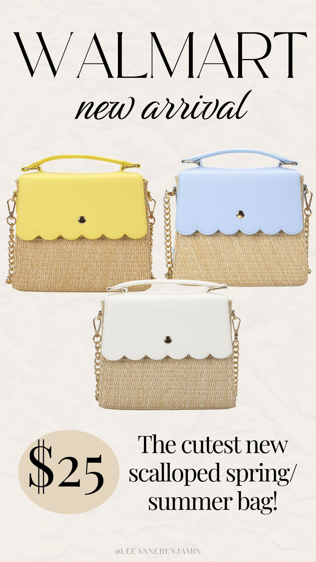 How cute is this scalloped purse for spring? 

 #LTKootd #LTKSeasonal