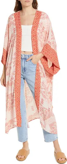 Border Print Duster | Nordstrom