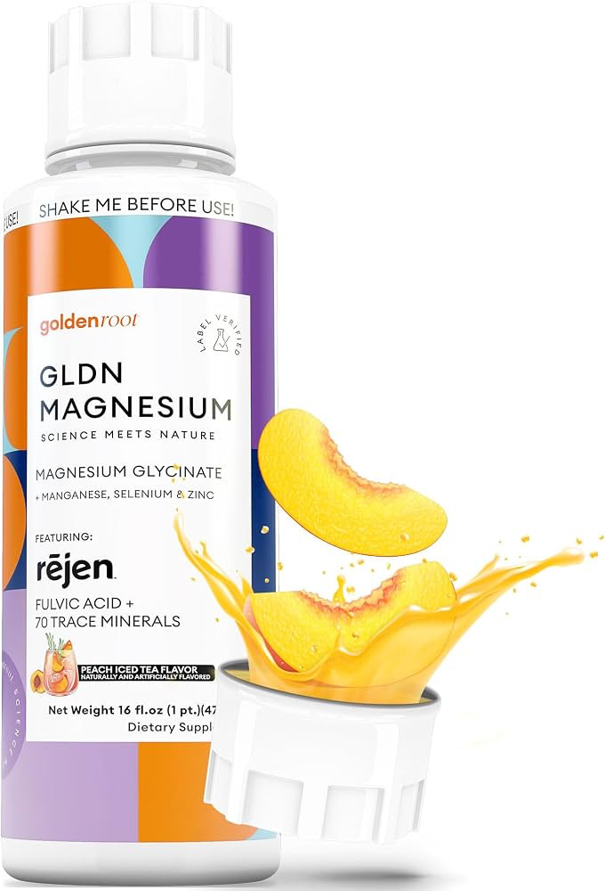 GLDN Magnesium Liquid Syrup - Nighttime Magnesium Glycinate with Rejen Fulvic Acid for Improved A... | Amazon (US)