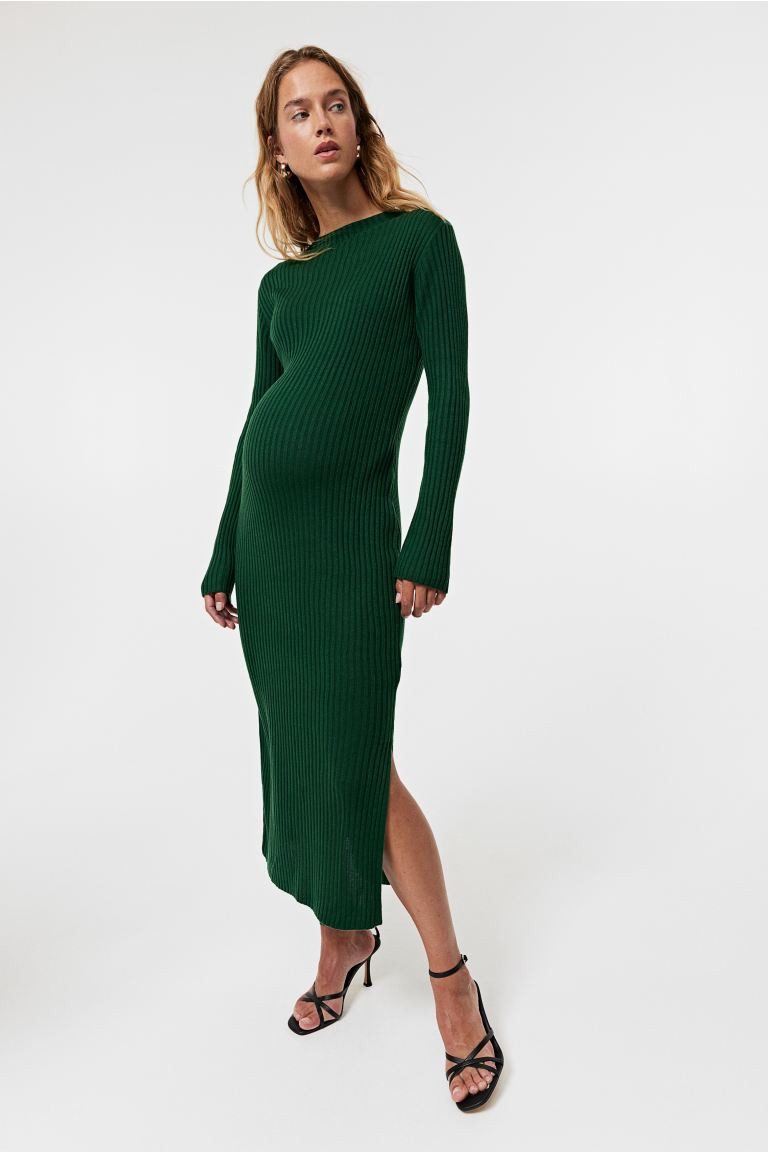 MAMA Rib-knit Dress | H&M (US + CA)
