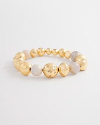 Gold Tone Mixed Bead Bracelet | Chico's