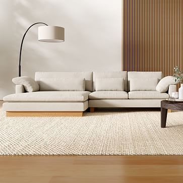 Harmony Double Wide Chaise Sectional (131"–146") | West Elm (US)