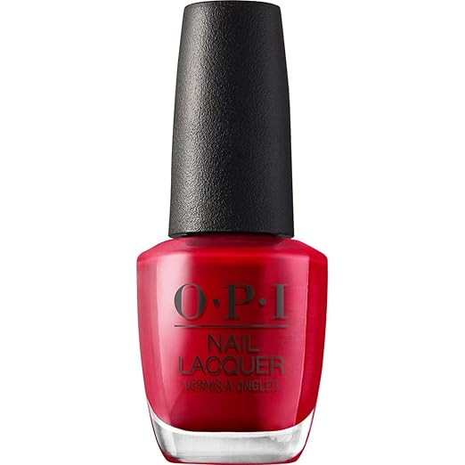 OPI Nail Lacquer The Thrill of Brazil | Opaque Bright Red Crème Chip Resistant Nail Polish | Veg... | Amazon (US)
