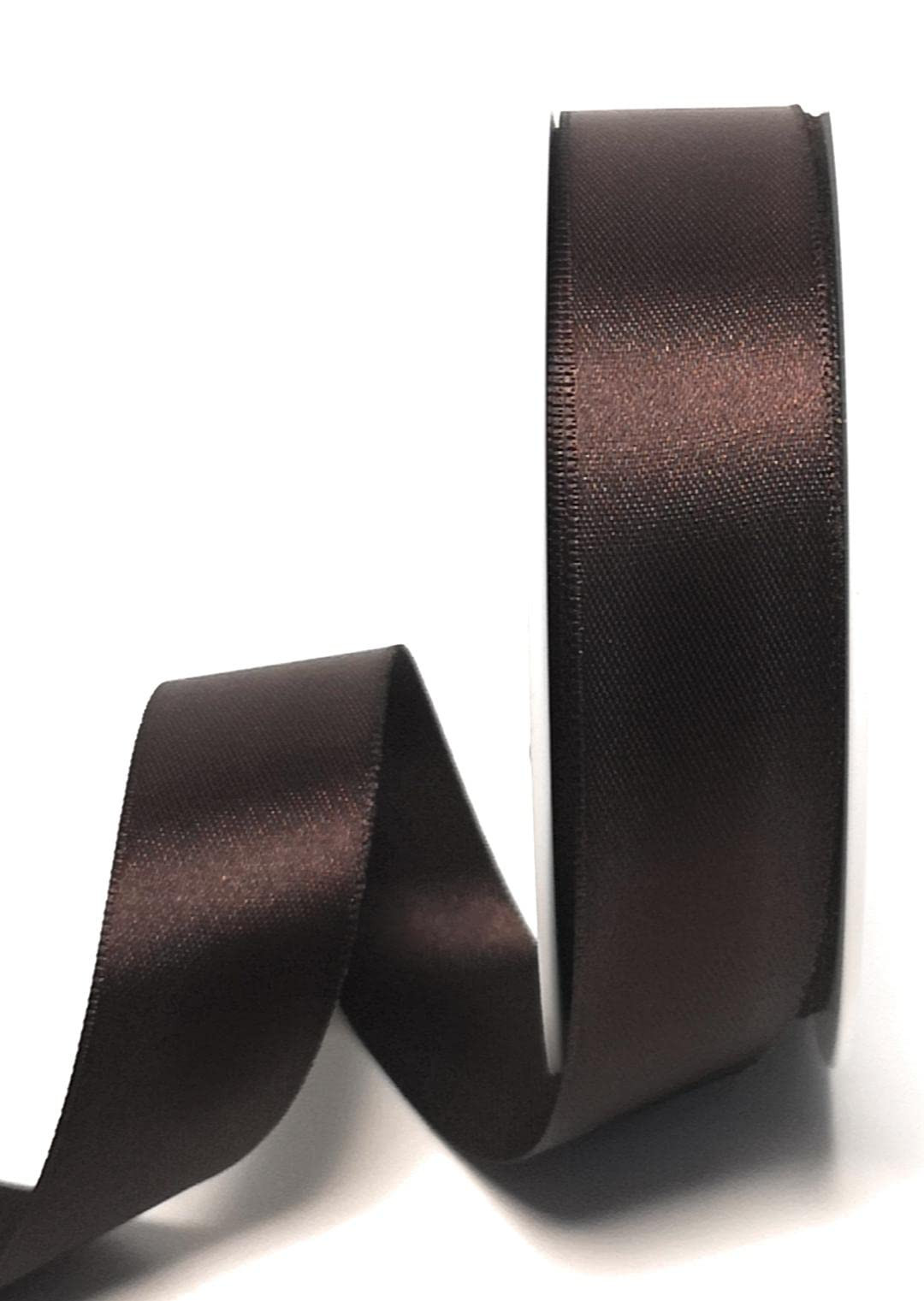 Satinband 25m x 25mm Dunkelbraun - Braun Schleifenband Dekoband Satin | Amazon (DE)