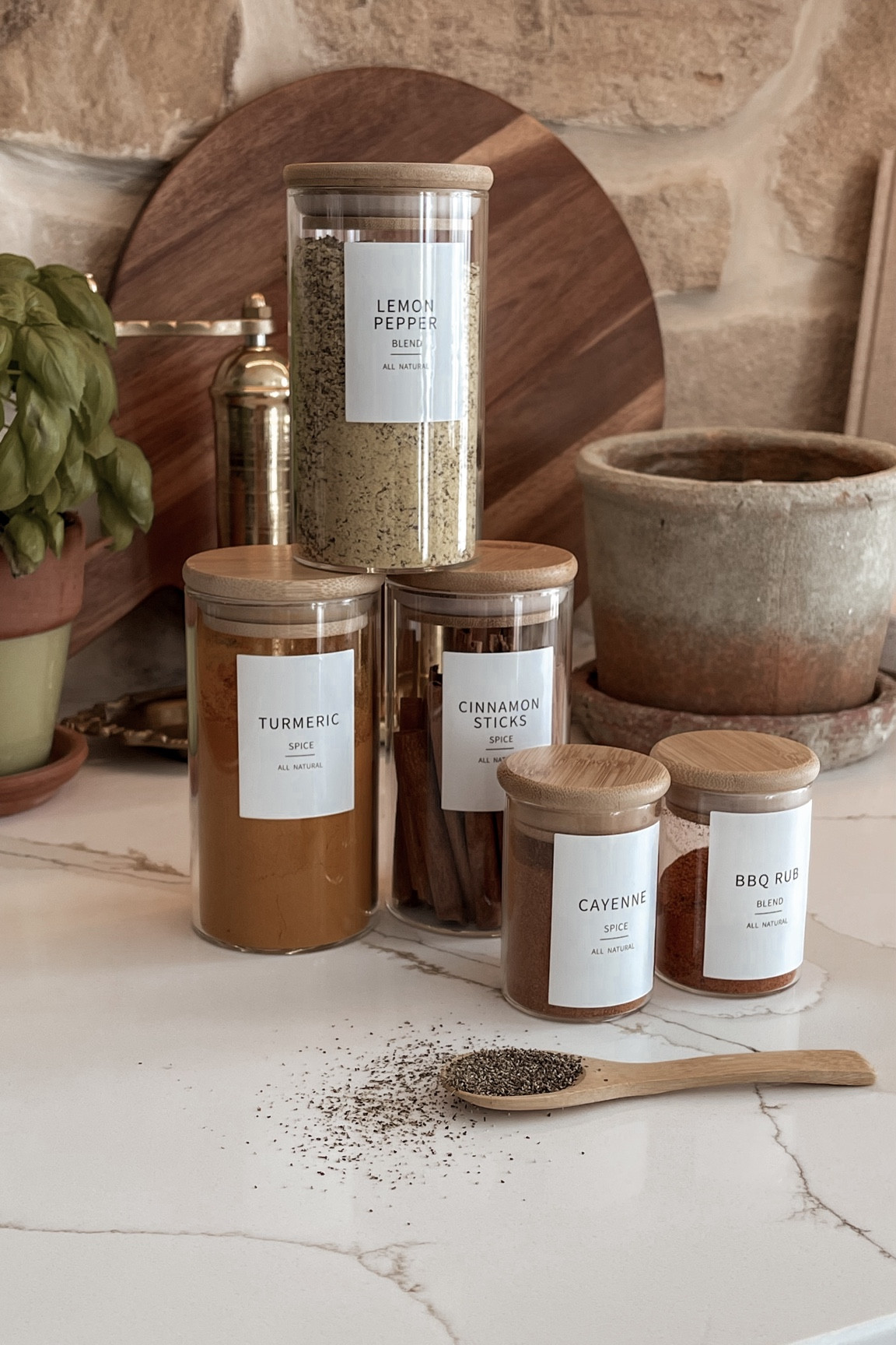 Incredible kitchen organization finds Elevate your kitchen organization game with these sleek glass spice jars featuring airtight bamboo lids! 🌿✨ Keep your spices fresh and your kitchen tidy in style. #KitchenOrganization #SpiceJars #BambooLids #target #ltktarget

#LTKfindsunder50 #LTKhome #LTKxTarget
