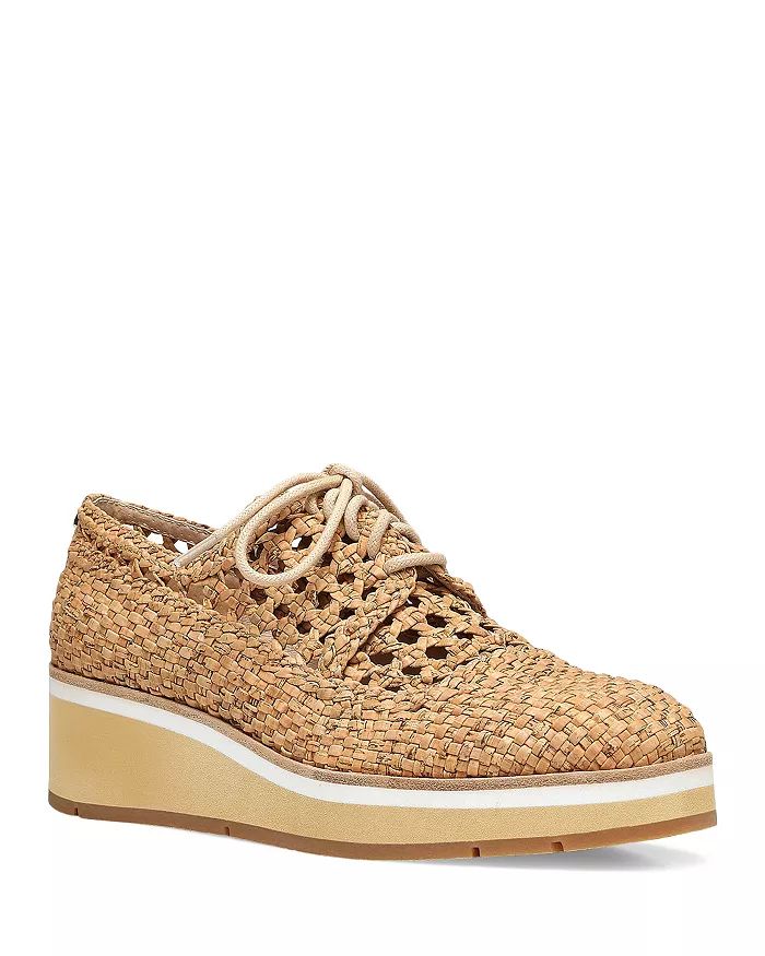 Women's Woven Lace Up Platform Wedge Loafers | Bloomingdale's (US)