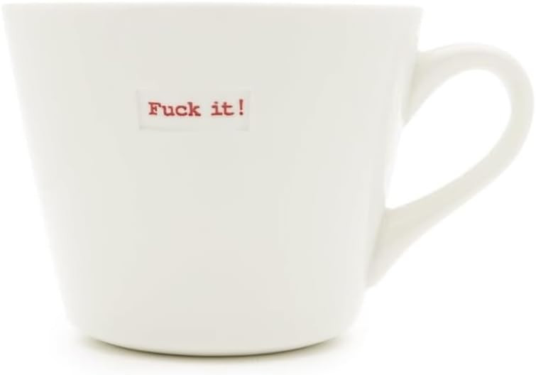 Keith Brymer Jones **Rude** Word Range Medium Ceramic White Mug - Fuck it! - 350ml | Amazon (UK)