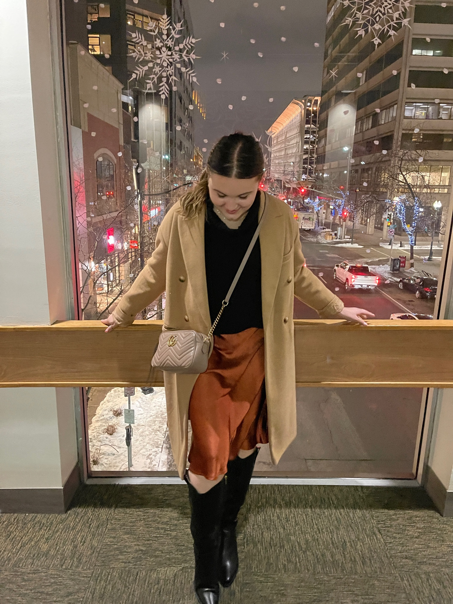 Cozy date night out or girls night outfit! Featuring an oversized sweater and black cowboy boots

I’m wearing a size 8 coat, size M sweater and size 9 boots 

#LTKstyletip #LTKSeasonal #LTKHoliday