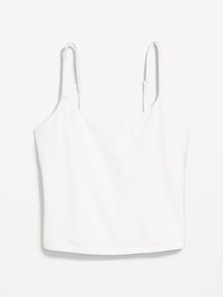 Fitted Double-Layer Cropped Cami Top | Old Navy (US)