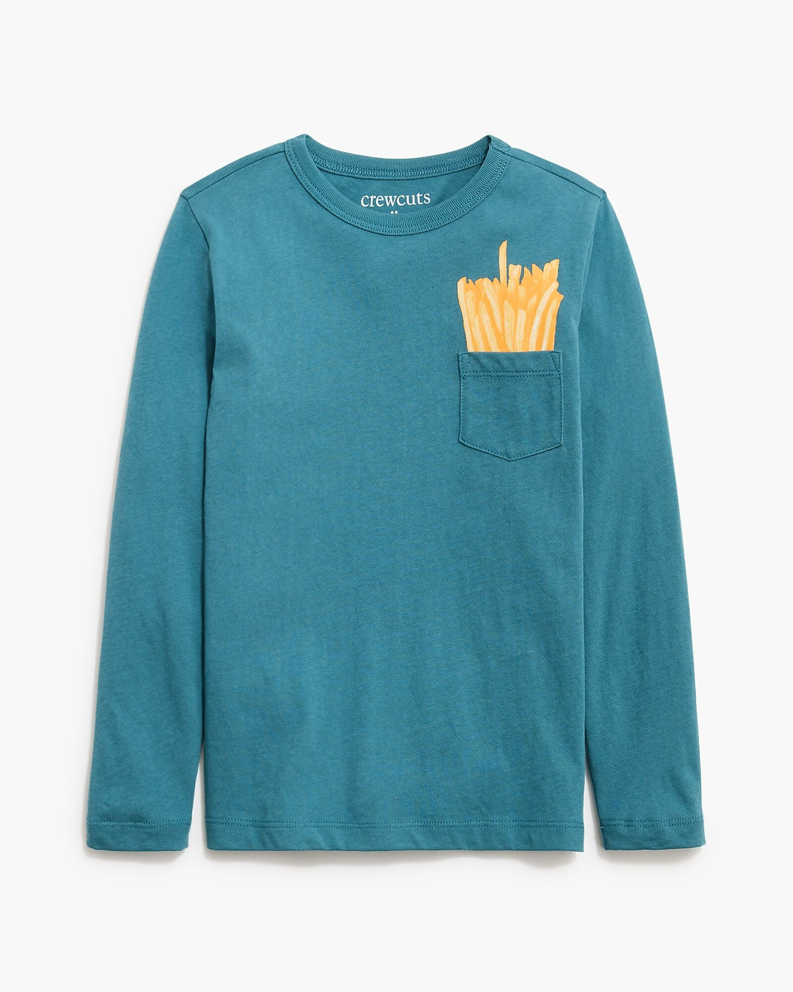 Boys' long-sleeve fries graphic pocket tee | J.Crew Factory