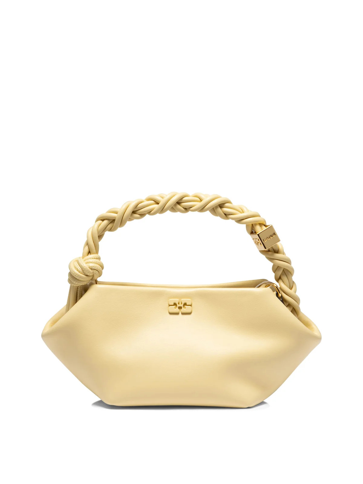 Ganni Bou Logo Plaque Mini Tote Bag | Cettire Global